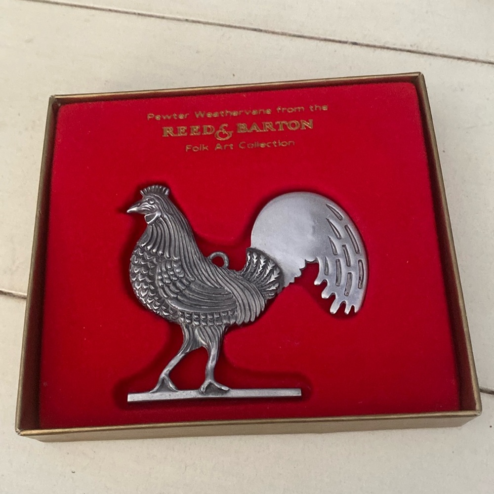 Pewter Weather Vane ornament.